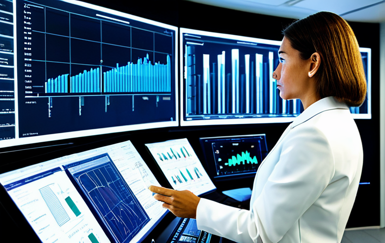 A professional chemical engineer, fully clothed in a modest business suit, stands in a sophisticated control room. Large, translucent screens surround them, displaying intricate real-time data visualizations, predictive analytics models, and dynamic flow charts of a chemical process. The room is modern and well-lit, emphasizing innovation and efficiency. The image conveys a sense of focused analysis and technological advancement.
**Quality Markers:** perfect anatomy, correct proportions, natural pose, well-formed hands, proper finger count, natural body proportions, professional photography, high quality, safe for work, appropriate content, fully clothed, professional.