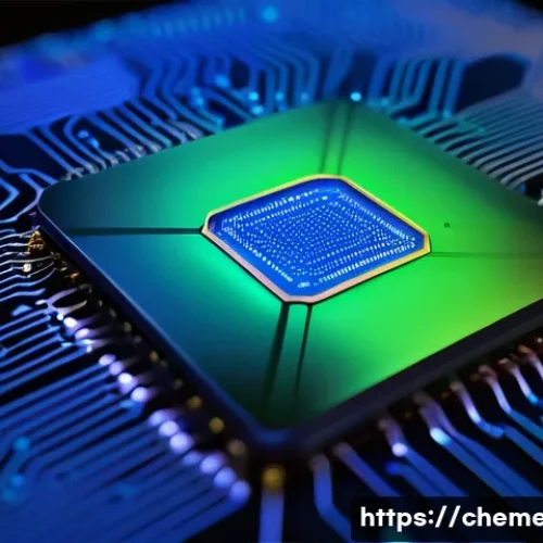Home 30 고온 공정과 열관리 기술 - **Image Prompt 1: Advanced Thermal Management in a High-Performance Semiconductor**
A close-up, ...
